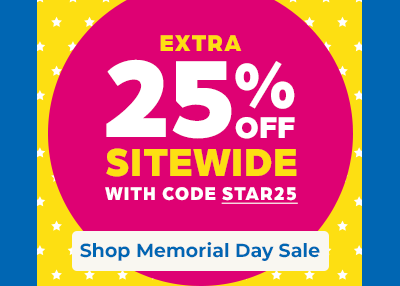 Get an extra 25% OFF sitewide with code STAR25 during our Memorial Day Sale.